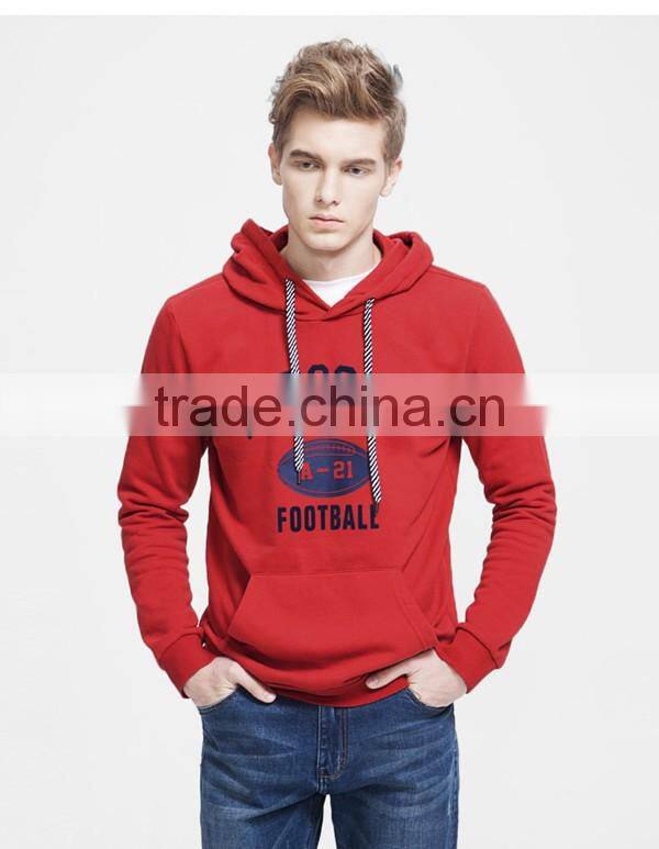2016 Wholesale high quality logo printing men hoodie
