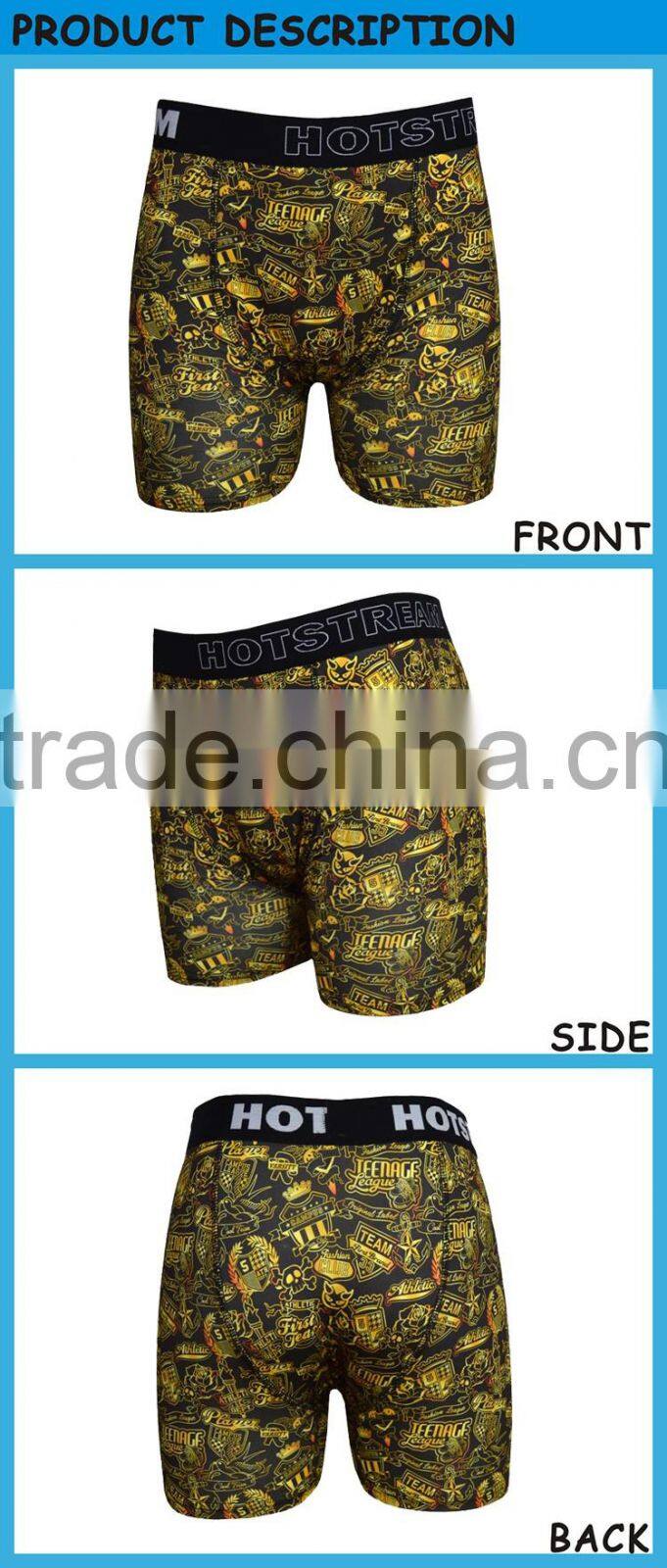 High Quality Men Boxers Cartoon Underwear Modal Men's Boxers Low-Waist Padded Men Underwear