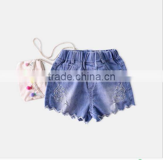 S60379B 2017 Hot sale Baby pants pure cotton kids smart baby icing ruffle pants