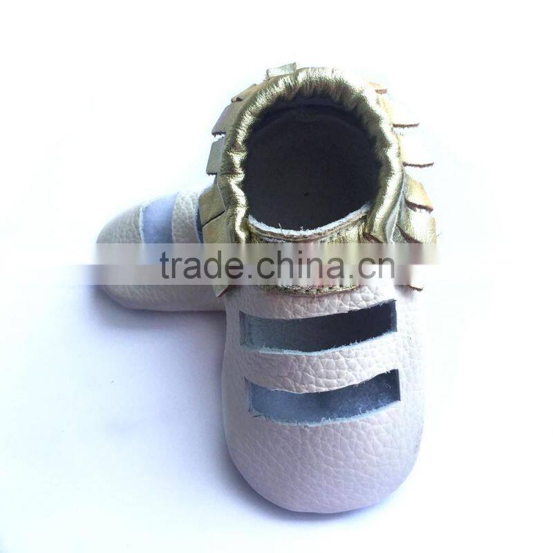 white and gold sandal shoes popular baby shoes baby moccasins