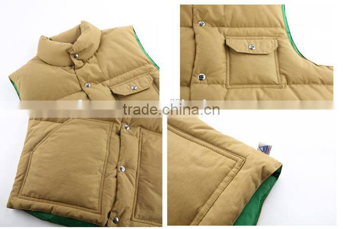 100%nylon 80% down 20% feather men heated vest