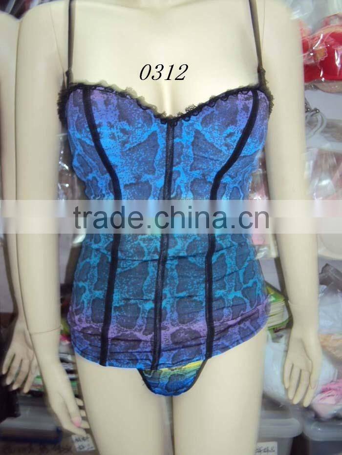 Colorful slimming women seamless underwear bra and panty set