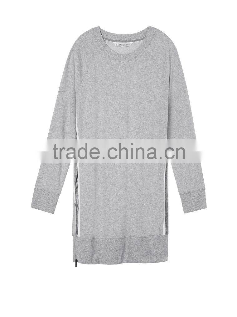 2016 Fashion comfortable ladies plain sweatshirt dress
