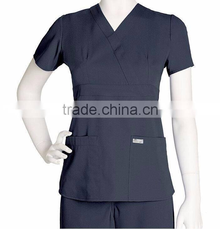 Many color available custom designer medical scrubs nurse dress for women