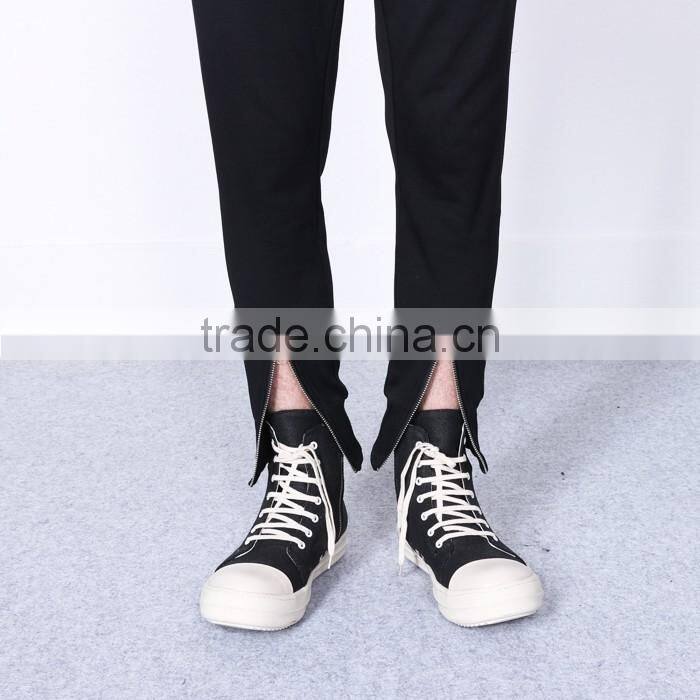 mens fashion skinny zip jogger/zip pants guangzhou garment