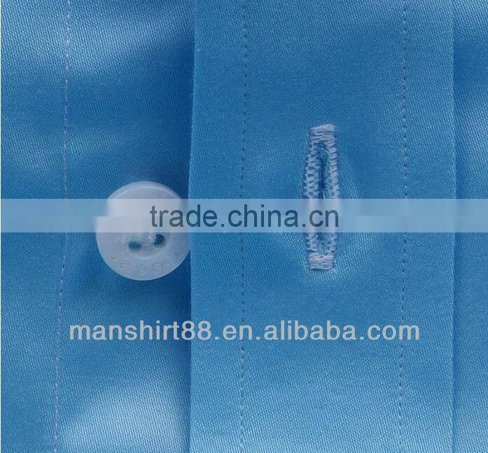 2017 Light blue French cuff men dress or tuxedo shirt