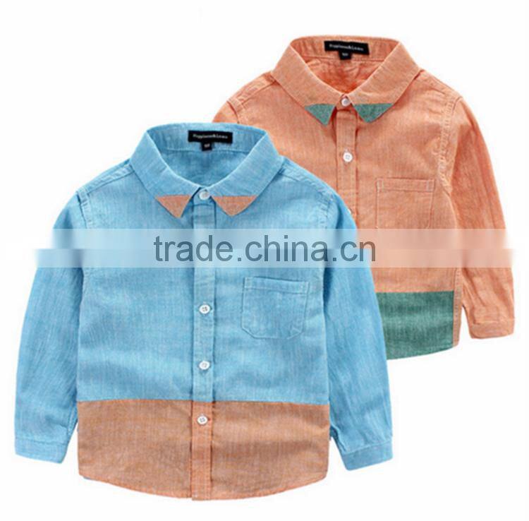 New design long-sleeved blouse boy kids cartoon t-shirt children