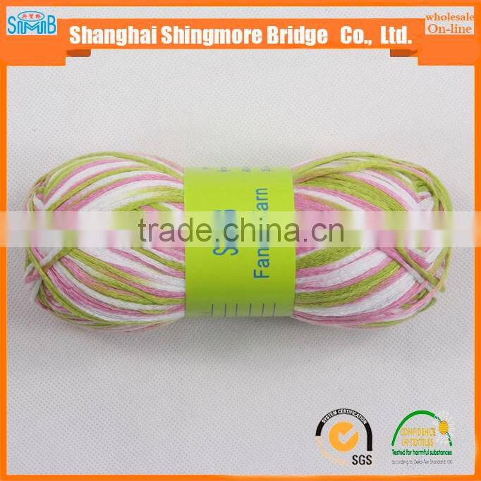 Knitting yarns china factory direct wholesale oeko tex certified 100% acrylic knitting tape yarn with high quality but low price