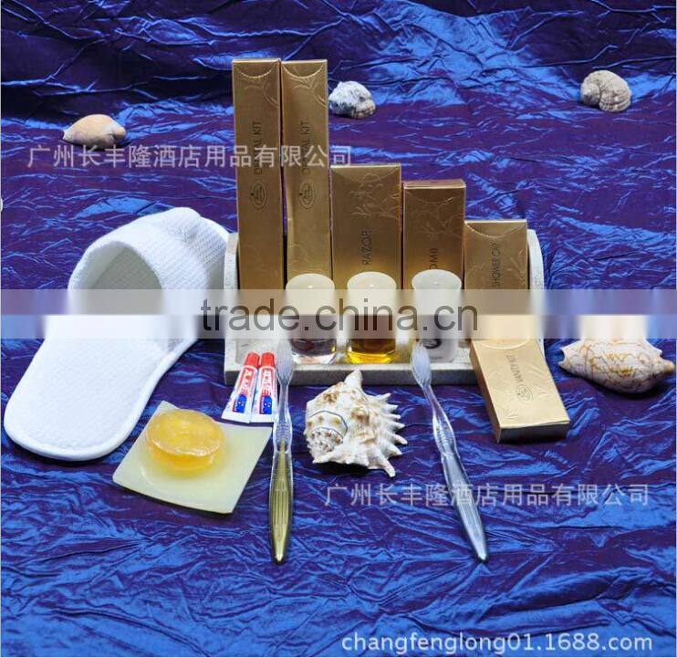 Wholesale guang zhou disposable luxury hotel supplies amenities set