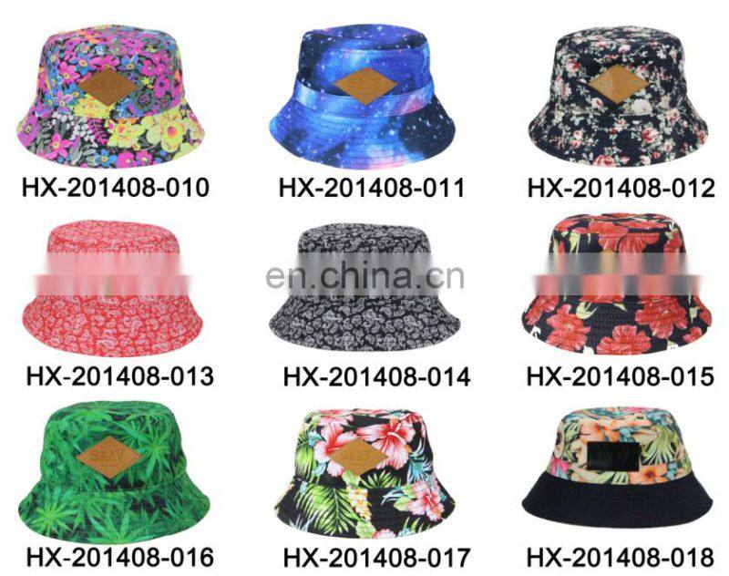 Solid Color High Quality Custom Fishing Hat Folding Sun Hat