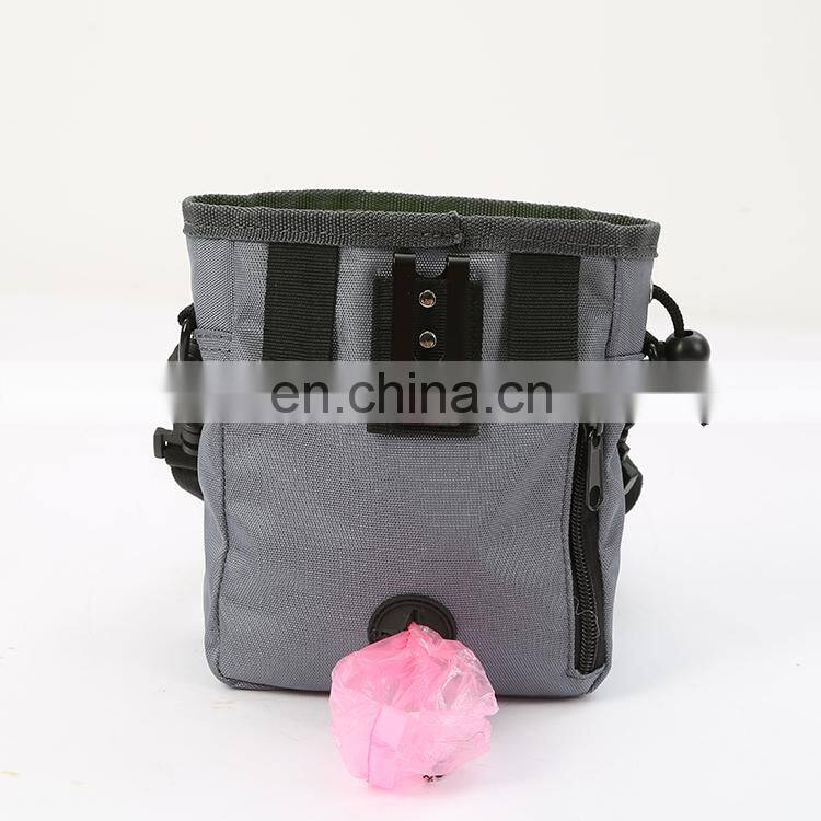 Waterproof Nylon Adjustable Belt Dog Training Pouch Puppy Training Walking Pouch