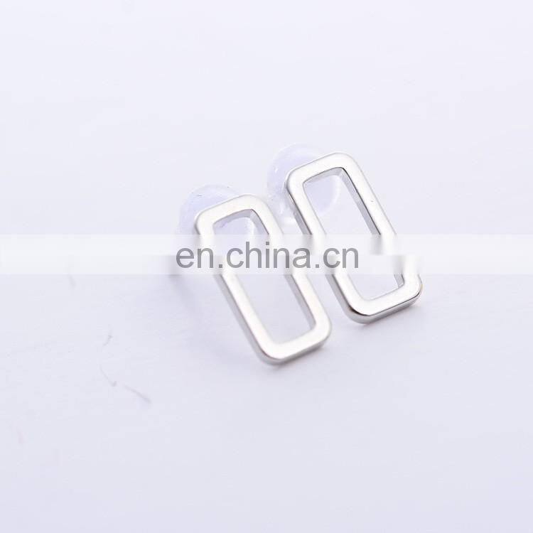 Star and moon studs square jakets earring