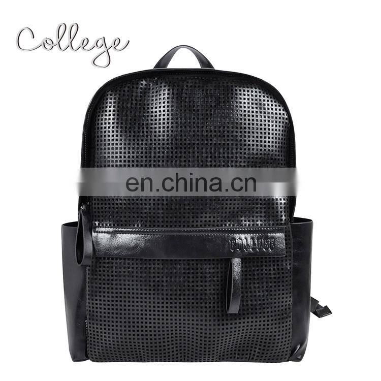 Teens Black Backpack With National Style Design School Bag