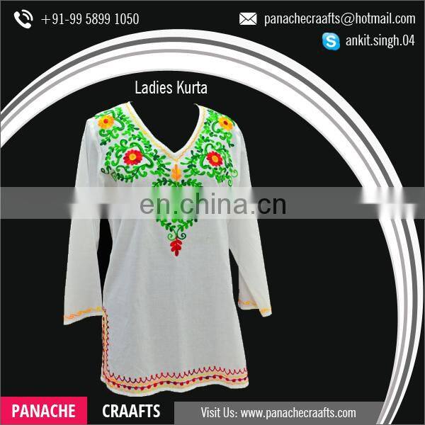 2017 Latest Collection Cotton Tunic Style Women Ladies Kurti