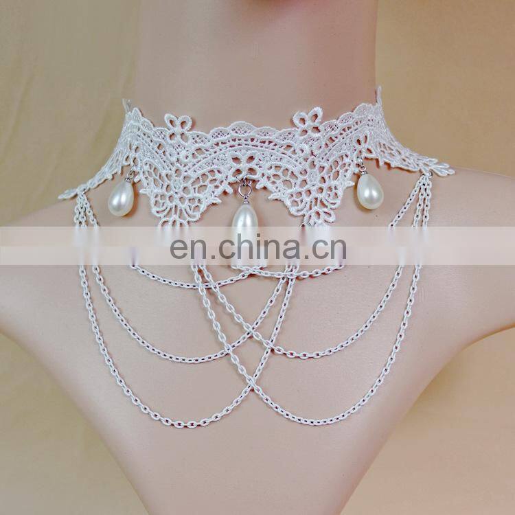 wholesale women jewelry lace pendant necklace