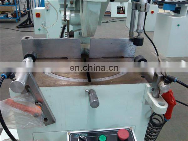 Single head cutting saw for aluminum and PVC window making