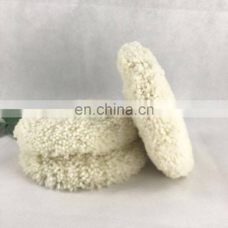 wool buffing pad with thread 5 eighth ordinary double side