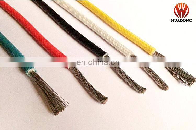 High temperature fiberglass braided TGGT wire