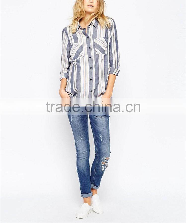 Wholesale spring new style cotton work style office wear maternity shirt clothing