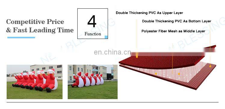 2019 new hot sale workshop PVC giant inflatable santa claus costume christmas ballon for holiday parade NB006-6