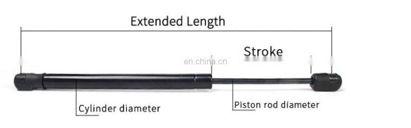 gas spring for car rear truck length 480mm