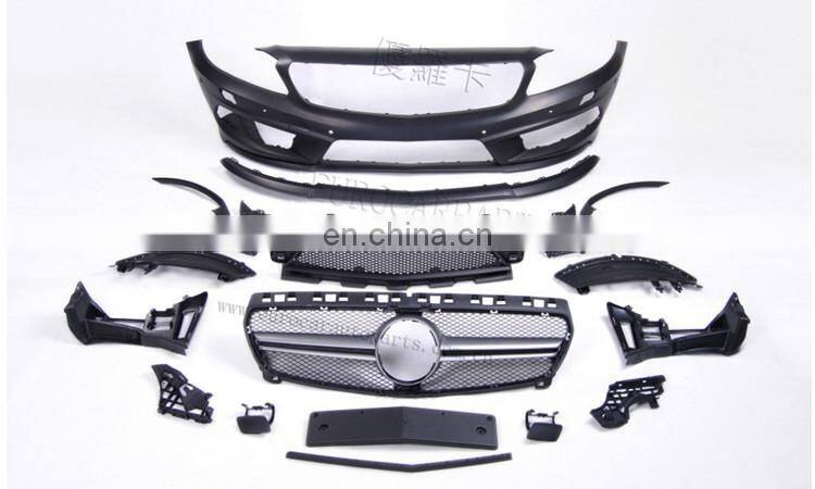 A45 body kits fit for A-CLASS W176 A180 A200 A250 to W176 A-style PP material body kits for W176