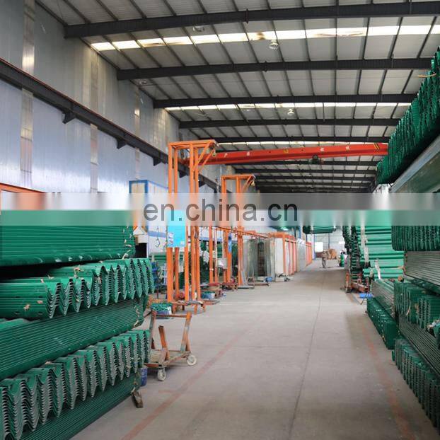 Highway Guardrail Fence Crash Barrier Guard rail for Road construction roadway safety w beam steel crash barrier Hot dipped galv