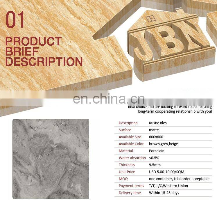 Stock Available Semi-Polished Rustic Tiles 600x600mm porcelain floor tiles walls tiles