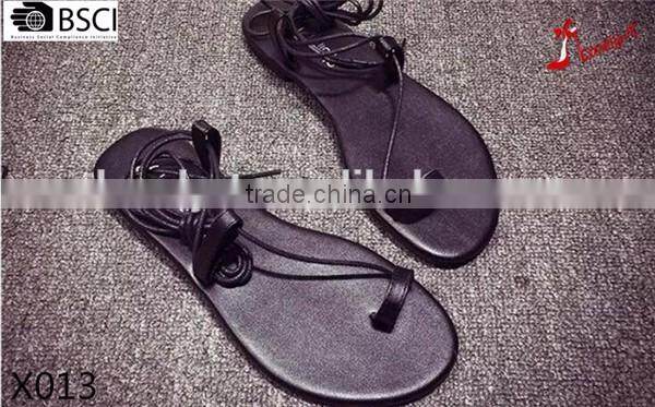 ladies roman style flat beach toe post sandals with ankle straps