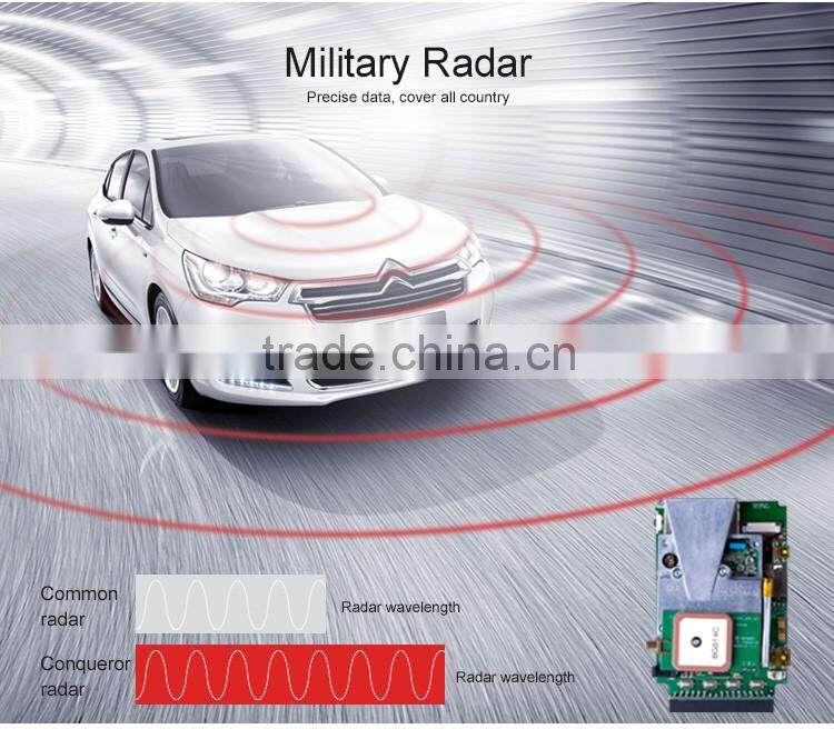 cheap promotional conqueror radar detector for vehicle