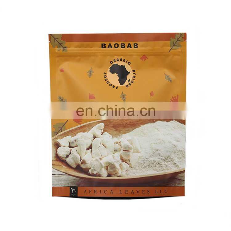 Stand up Custom Printed Logo Aluminum Foil Laminated Mylar Zip Lock Plastic Food Powder Spices Bags