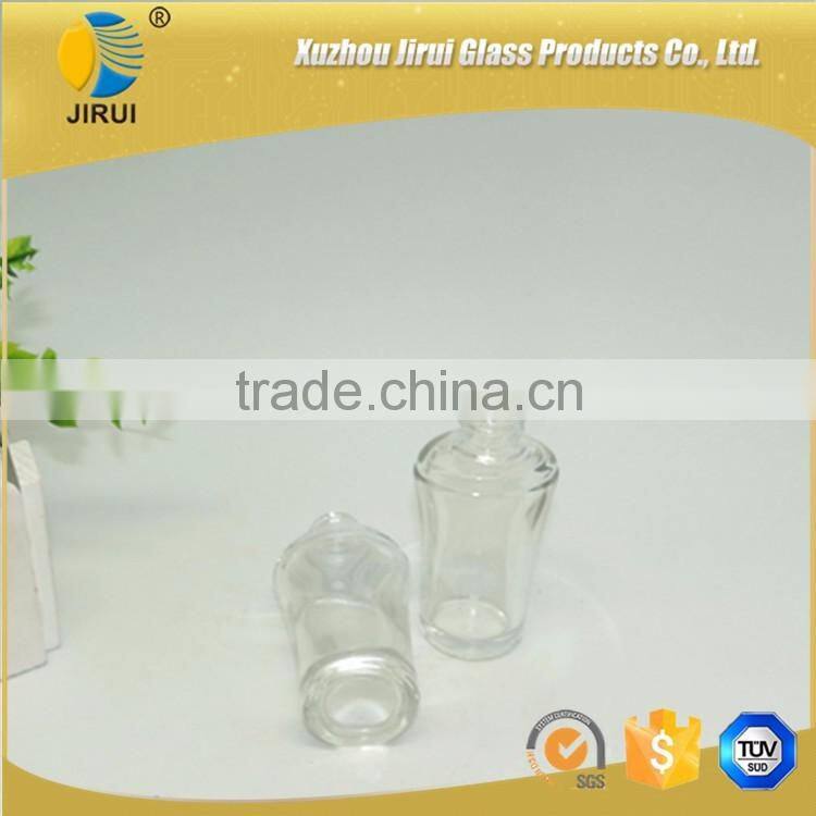 30ml fancy clear cosmetic jar and glass lotion bottle