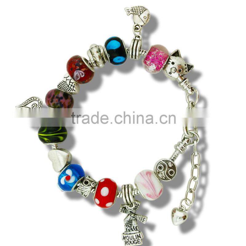 2015 China wholesale fashion jewellery wholesale European beaded bracelets for women