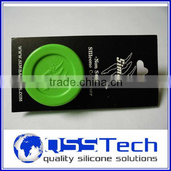 High quality 7ml customized small 3 pieces acrylic storage jar set/ oil dab wax container/ silicone wax and oil container