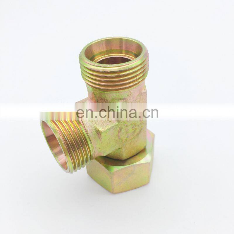 Made in China high quality ISO9001 carbon steel and carbon steel tee rotatable nut straight tee fittings