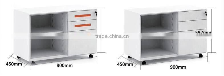 metal white upscale office interior mobile caddy