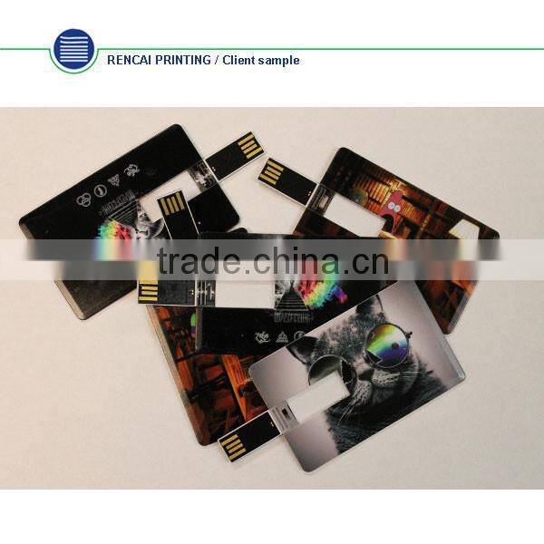 China 1gb USB Flash Drive Black Business Crad Plastic USB Webkey