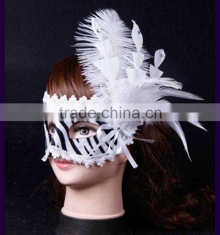 2015 new design feathers wholesale masquerade masks, party mask