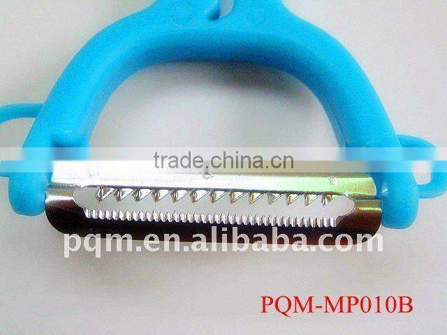 Double blade pratical blue vegetable peeler 010B