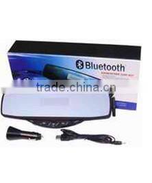 Bluetooth Handsfree Car Rearview Mirror with LCD Display&Wireless earpiece