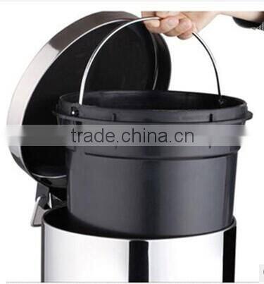 CCHG-201(c) 3L - 20L Stainless steel trash bin, household kitchen pedal-powered circular flip trash bin