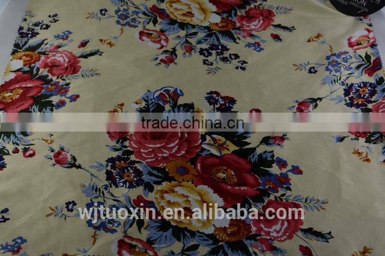 wholesale printed fabrics curtains stretch satin chiffon bed sheets home textile lycra