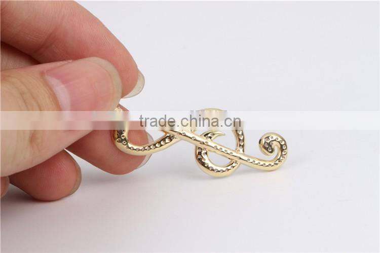 925 silver artificial diamond round ring pendant for women musical notes pendant