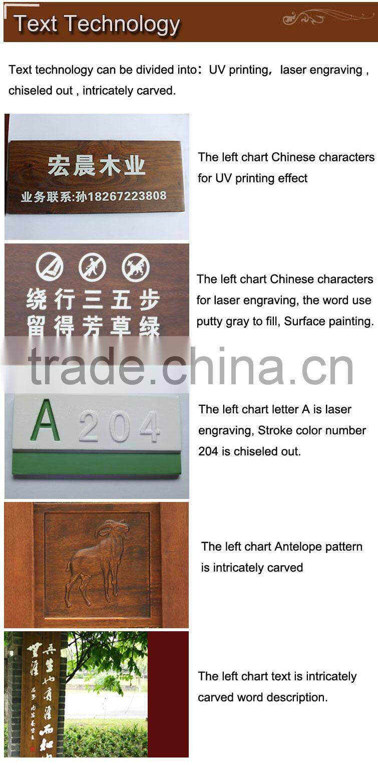 solid wood craft personalized custom sign ,wooden wall hanging sign advertising