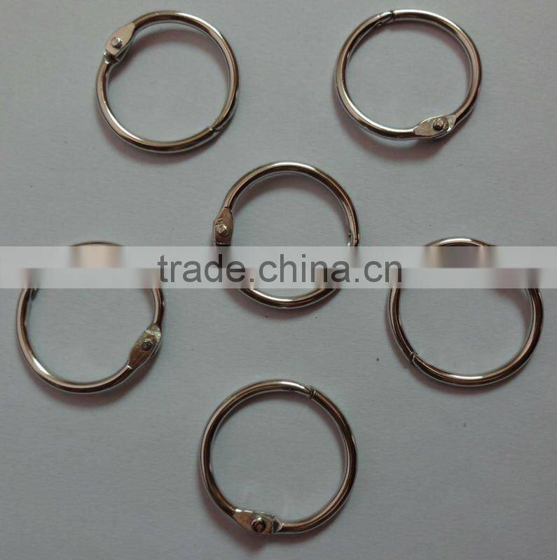 Metal book split ring