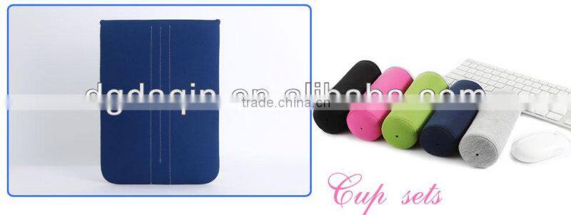 Eco-friendly black laptop sleeve