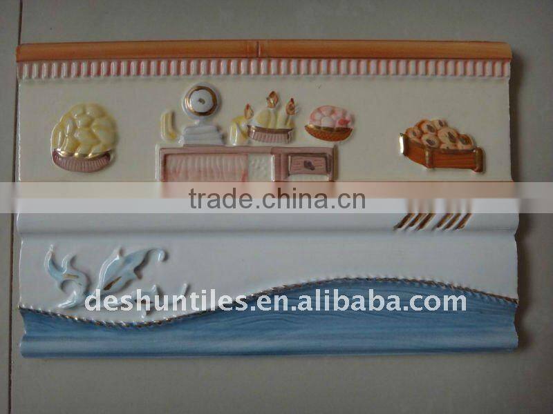 80x250mm ceramic wall waist line tile