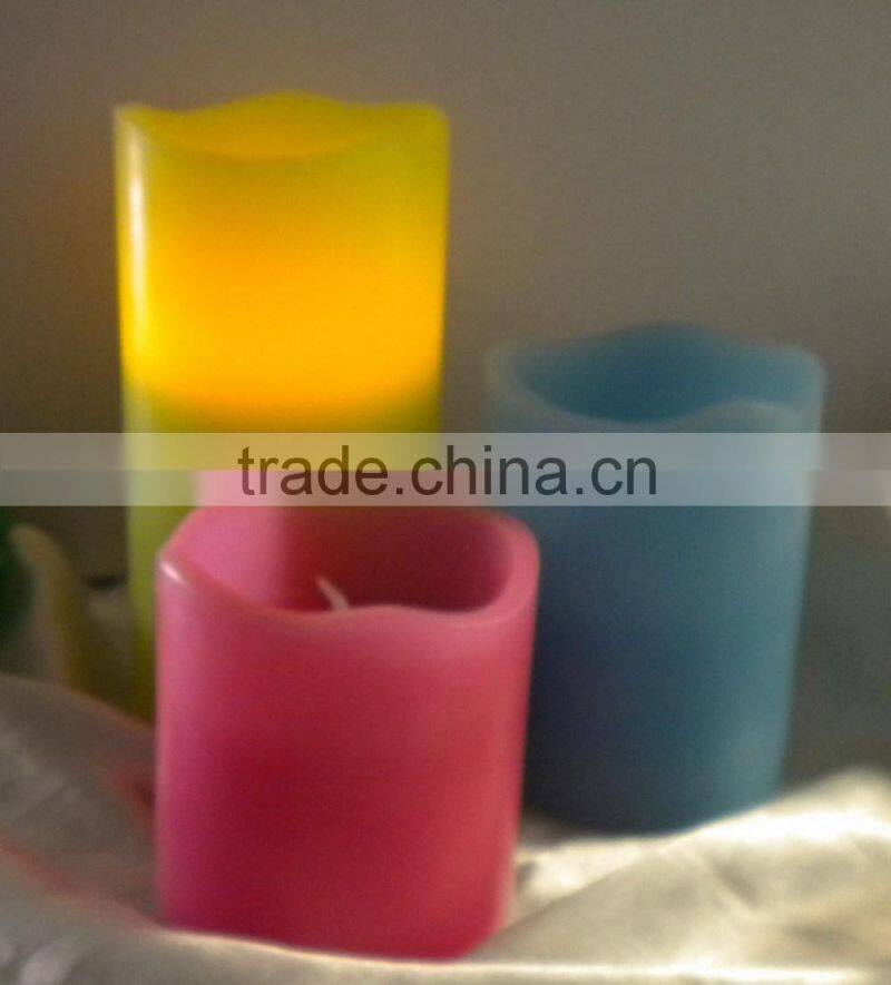 wax led pillar candle
