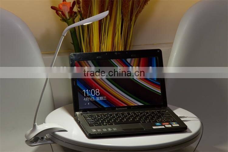 Gift JK-853C USB Power white Color LED table Light Clips reading lights with flexible tube desk bed lighting