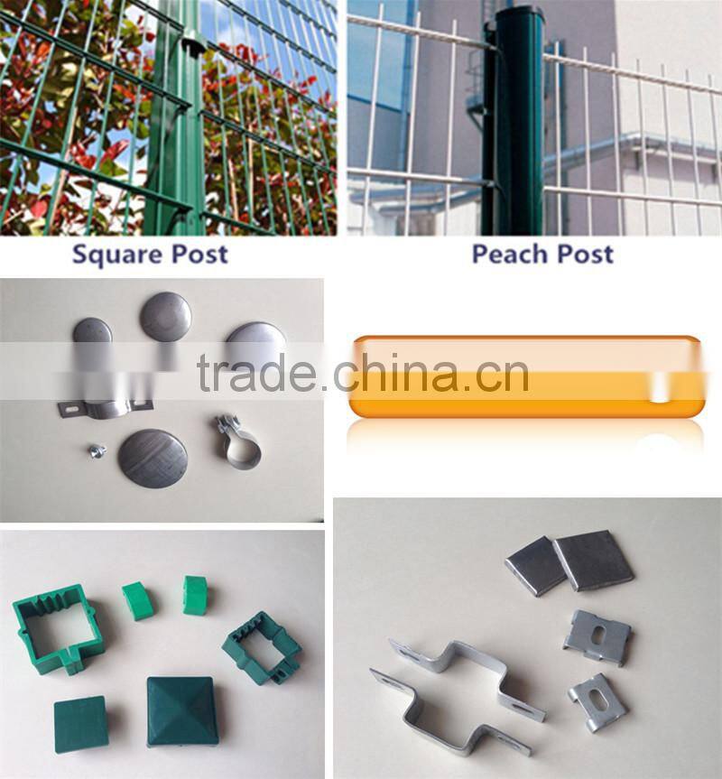 High Quality PVC Coated Flat Double Wire Fence / Rigid Panel Mesh Fence